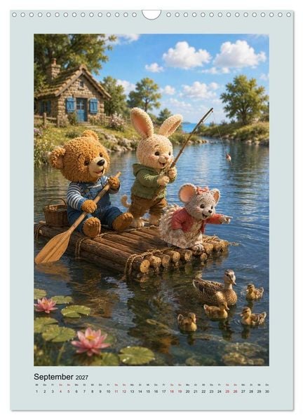 Produktbild: Die Insel der Stofftiere (Wandkalender 2027 DIN A3 hoch), CALVENDO Monatskalender
