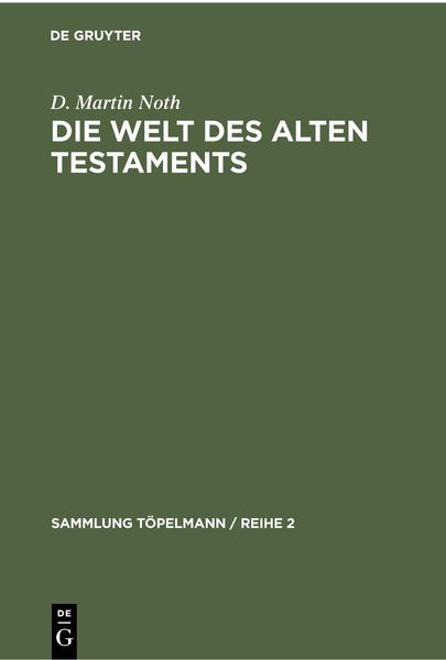 Produktbild: Die Welt des Alten Testaments