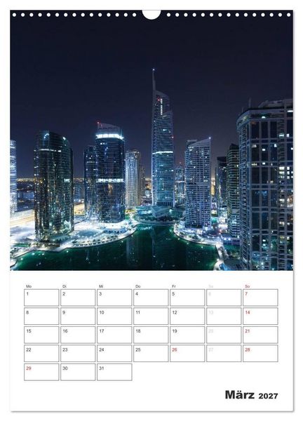Produktbild: Vertical Dubai 2027 (Wandkalender 2027 DIN A3 hoch), CALVENDO Monatskalender