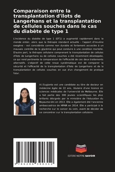 Produktbild: Comparaison entre la transplantation d'&icirc;lots de Langerhans et la transplantation de cellules souches dans le cas du diab&egrave;te de type 1