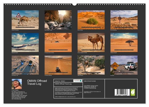Produktbild: OMAN Offroad Travel Log (hochwertiger Premium Wandkalender 2026 DIN A2 quer), Kunstdruck in Hochglanz