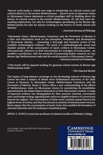 Produktbild: Mycenaean Greece, Mediterranean Commerce, and the Formation of Identity