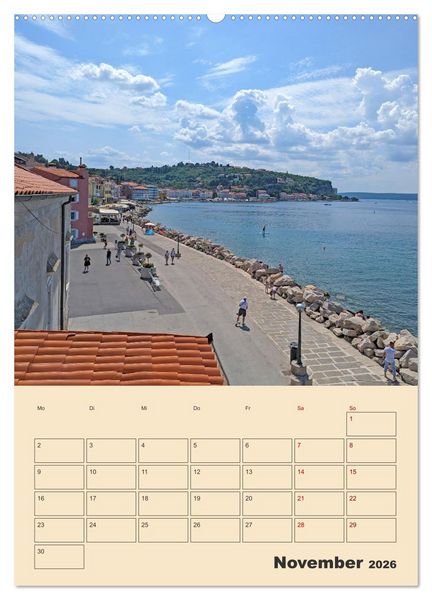 Produktbild: Piran, Sloweniens Perle am Mittelmeer (hochwertiger Premium Wandkalender 2026 DIN A2 hoch), Kunstdruck in Hochglanz