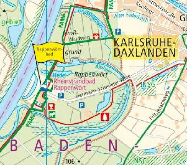 Produktbild: Karlsruhe, Landau - Kandel - Rastatt . 1:50 000