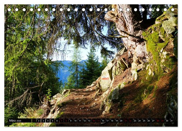 Produktbild: Meraner H&ouml;henweg von Meran bis Katharinaberg (Tischkalender 2026 DIN A5 quer), CALVENDO Monatskalender