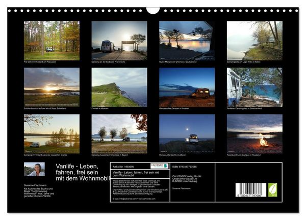 Produktbild: Vanlife - Leben, fahren, frei sein mit dem Wohnmobil (Wandkalender 2026 DIN A3 quer), CALVENDO Monatskalender