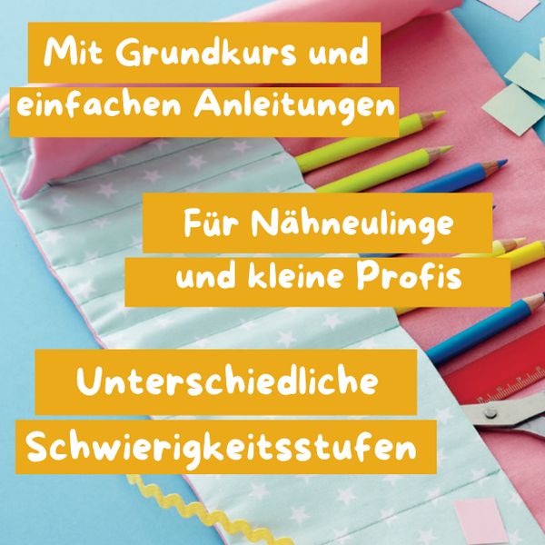 Produktbild: Kreativstart Kids N&auml;hen. Anleitungsbuch und Material