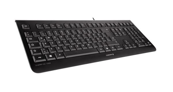 Produktbild: CHERRY KC1000 - Ultraflat USB-Keyboard/Tastatur, kabelgebunden, schwarz