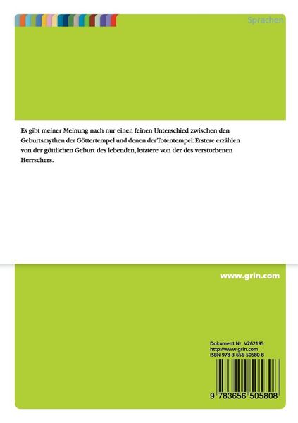 Produktbild: Diesseits oder Jenseits? Zum Geburtsmythos der Hatschepsut