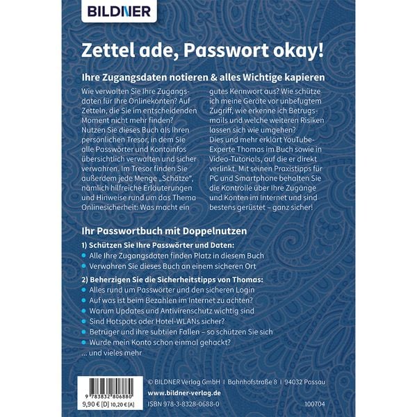 Produktbild: Zettel ade, Passwort okay! Das schlaue Passwortbuch