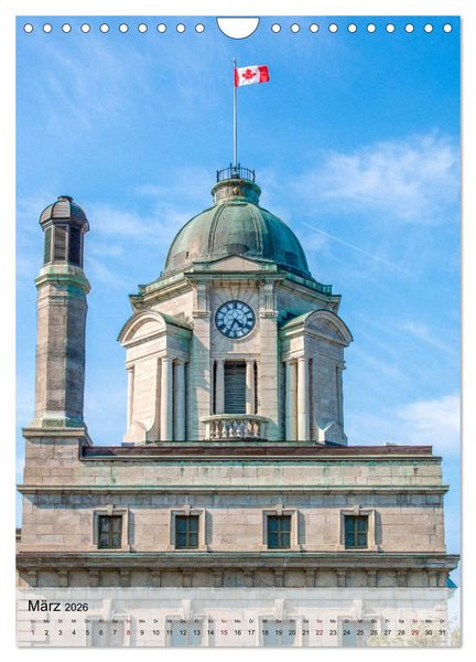 Produktbild: Kanada Quebec - Historisches Quebec (Wandkalender 2026 DIN A4 hoch), CALVENDO Monatskalender