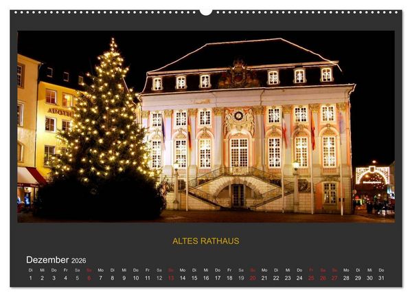 Produktbild: BONNER NACHTFARBEN (Wandkalender 2026 DIN A2 quer), CALVENDO Monatskalender