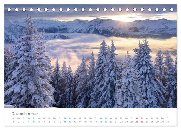 Produktbild: Alpen im Licht (Tischkalender 2027 DIN A5 quer), CALVENDO Monatskalender