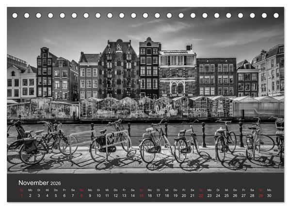 Produktbild: URBANE FOTOGRAFIE Zw&ouml;lf klassische Impressionen (Tischkalender 2026 DIN A5 quer), CALVENDO Monatskalender