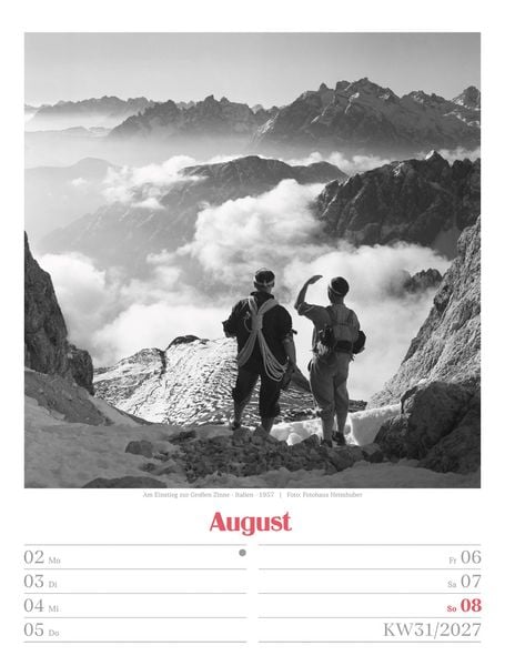 Produktbild: Die gute alte Zeit Wochenplaner Kalender 2027