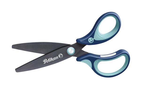 Pelikan Schule-Schere griffix Rund 14cm Blau, Rechtshänder