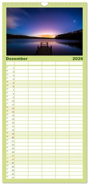 Produktbild: Familienplaner 2026 - Usedom - Deutscher Inseltraum mit 5 Spalten (Wandkalender, 21 x 45 cm) CALVENDO