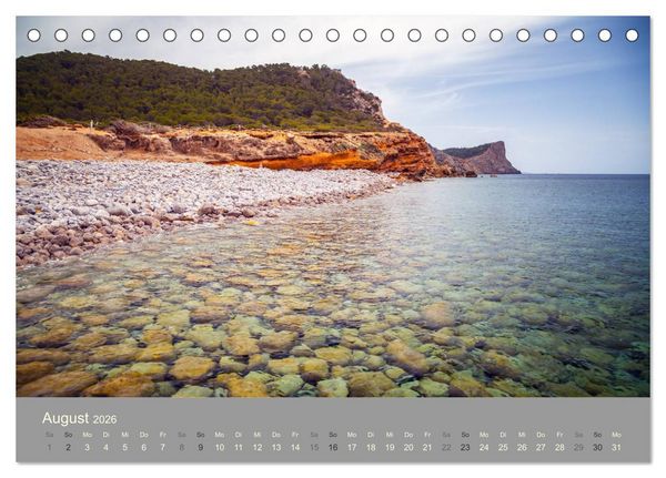 Produktbild: Ibiza - Spanien (Tischkalender 2026 DIN A5 quer), CALVENDO Monatskalender