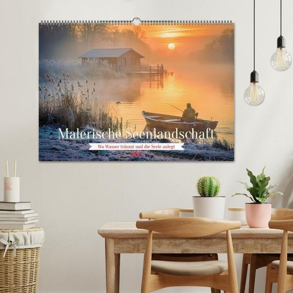 Produktbild: Malerische Seenlandschaft (Wandkalender 2027 DIN A2 quer), CALVENDO Monatskalender