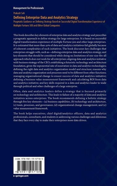 Produktbild: Defining Enterprise Data and Analytics Strategy