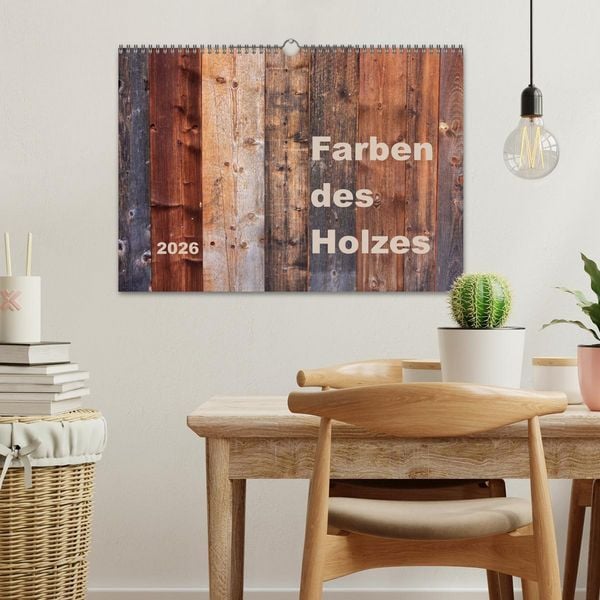 Produktbild: Farben des Holzes (Wandkalender 2026 DIN A3 quer), CALVENDO Monatskalender