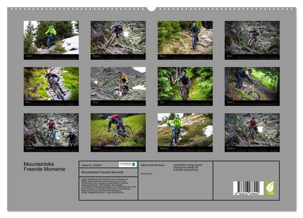 Produktbild: Mountainbike Freeride Momente (hochwertiger Premium Wandkalender 2026 DIN A2 quer), Kunstdruck in Hochglanz