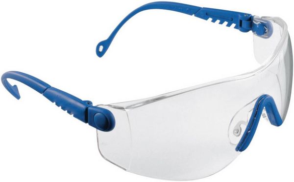 Produktbild: Schutzbrille Op-Tema EN 166-1FT B&uuml;gel blau,Scheibe klar PC HONEYWELL