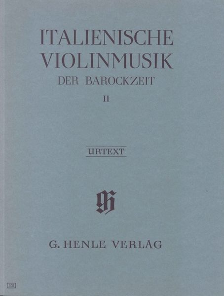 Produktbild: Violinmusik (Auswahlband) - Italienische Violinmusik der Barockzeit, Band II