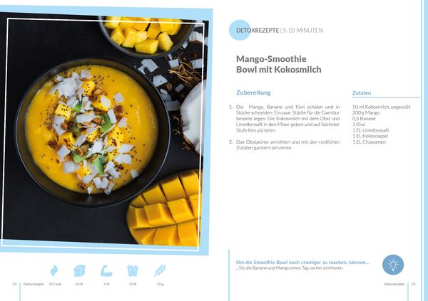 Produktbild: Detox Di&auml;tplan - Ern&auml;hrungsplan zum Abnehmen f&uuml;r 30 Tage