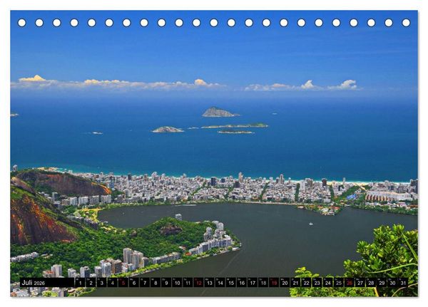 Produktbild: Brasilien - das gr&ouml;&szlig;te Land S&uuml;damerikas (Tischkalender 2026 DIN A5 quer), CALVENDO Monatskalender