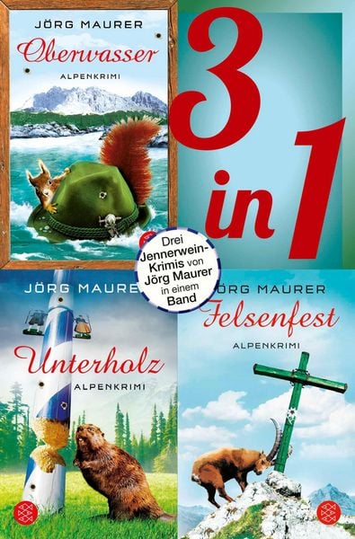 Produktbild: Oberwasser / Unterholz / Felsenfest - Drei Jennerwein-Romane in einem Band