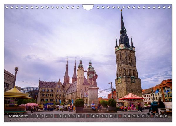 Produktbild: Ein Blick auf Halle an der Saale (Wandkalender 2026 DIN A4 quer), CALVENDO Monatskalender