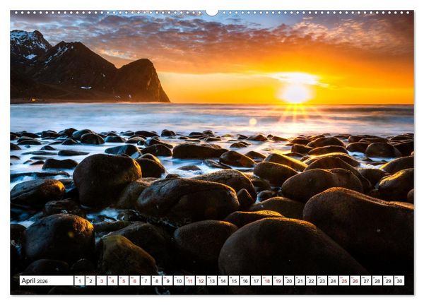 Produktbild: Lofoten - Eine Reise durch Nordnorwegen (Wandkalender 2026 DIN A2 quer), CALVENDO Monatskalender