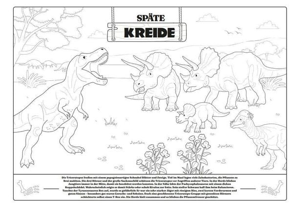 Produktbild: Mein extra gro&szlig;es Malbuch - Dinosaurier
