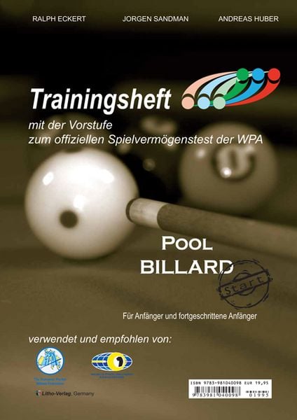 Produktbild: PAT Pool Billard Trainingsheft Start