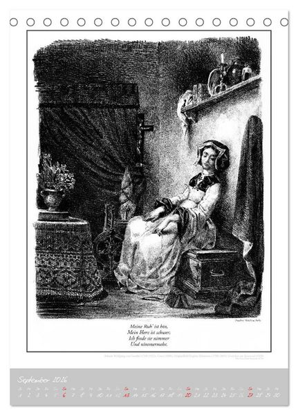 Produktbild: Faust - Weltliteraturkalender (Tischkalender 2026 DIN A5 hoch), CALVENDO Monatskalender