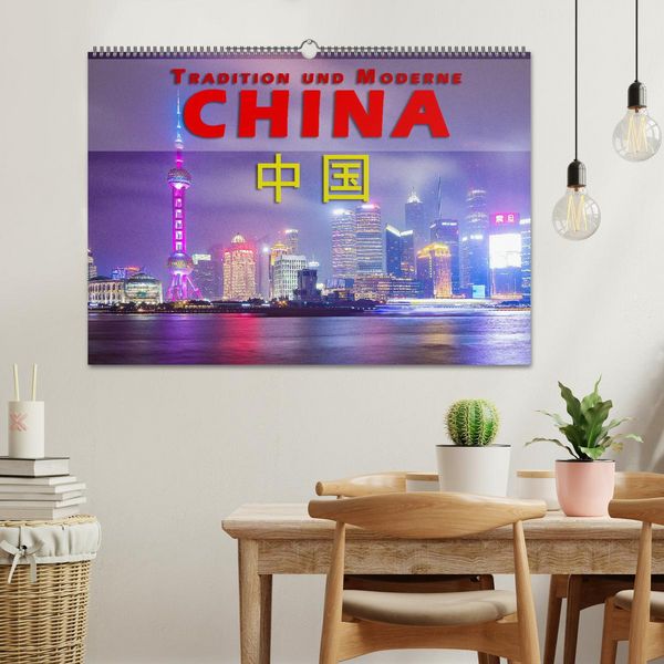 Produktbild: China - Tradition und Moderne (Wandkalender 2026 DIN A2 quer), CALVENDO Monatskalender