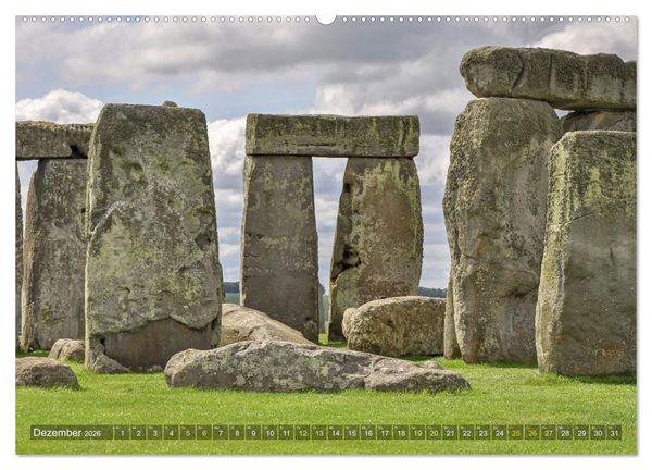Produktbild: Geheimnisvolles Stonehenge (Wandkalender 2026 DIN A2 quer), CALVENDO Monatskalender