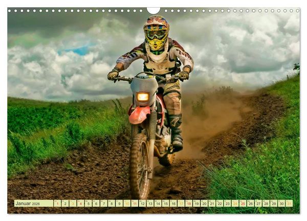 Produktbild: Motocross - so cool (Wandkalender 2026 DIN A3 quer), CALVENDO Monatskalender