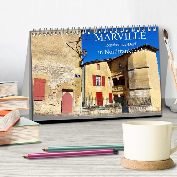 Produktbild: Marville - Renaissance-Dorf in Nordfrankreich (Tischkalender 2026 DIN A5 quer), CALVENDO Monatskalender