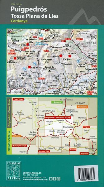 Produktbild: Wanderkarte Puigpedros 1:25 000