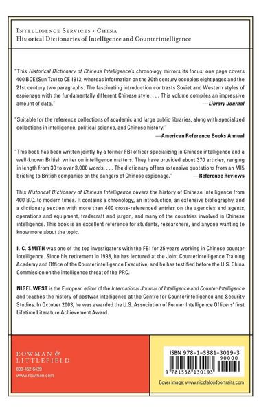 Produktbild: Historical Dictionary of Chinese Intelligence
