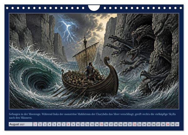 Produktbild: Gegen Sturm und G&ouml;tter: Die Heimkehr des Odysseus (Wandkalender 2027 DIN A4 quer), CALVENDO Monatskalender