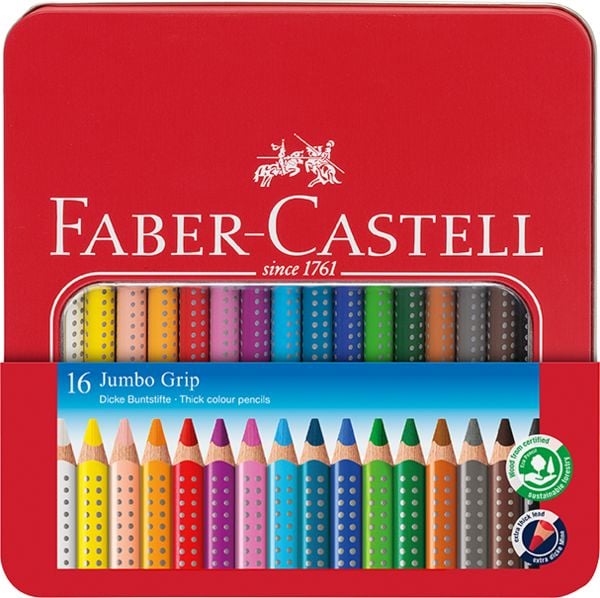 Produktbild: Faber-Castell Buntstifte Jumbo Grip, 16er Set