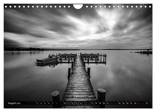 Produktbild: Dramatik in SW (Wandkalender 2026 DIN A4 quer), CALVENDO Monatskalender