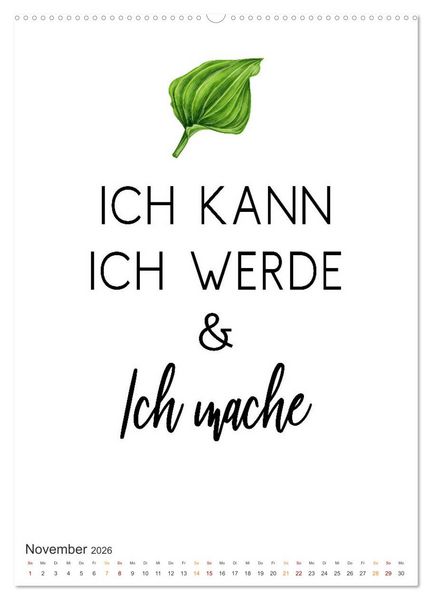 Produktbild: Motivation (hochwertiger Premium Wandkalender 2026 DIN A2 hoch), Kunstdruck in Hochglanz