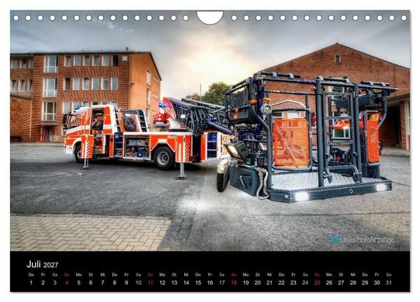 Produktbild: Einsatzfahrzeuge der Feuerwehr (Wandkalender 2027 DIN A4 quer), CALVENDO Monatskalender