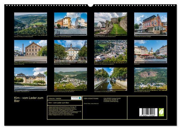 Produktbild: Kirn - vom Leder zum Bier (hochwertiger Premium Wandkalender 2026 DIN A2 quer), Kunstdruck in Hochglanz