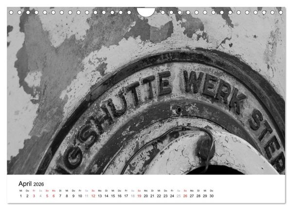 Produktbild: Helden der Arbeit - Alte Arbeitsmittel des Ruhrgebiets (Wandkalender 2026 DIN A4 quer), CALVENDO Monatskalender