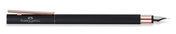 Produktbild: Faber-Castell F&uuml;ller NEO Slim Schwarz, rosegoldfarben M